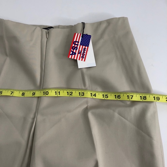 J’ENVIE Tan Front Zip Trouser 8 NWT - Picture 8 of 11